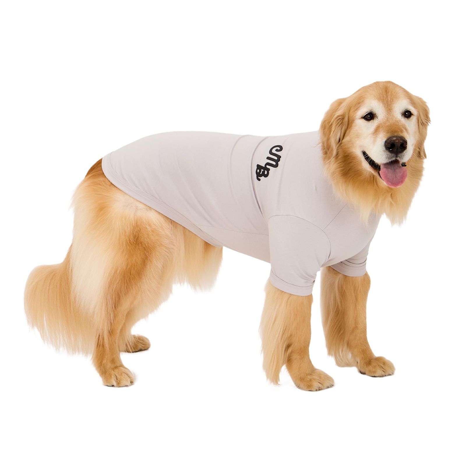 【新品】MANDARINE BROTHERS マンダリンブラザーズ パフィーロゴクールTシャツ PUFFY LOGO COOL TEE 犬 服 クール 夏服 防虫 ライトグレー 3L 0d010b69