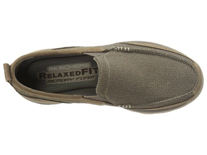 スケッチャーズ メンズ シューズ スリッポン・ローファー リラックスフィット SKECHERS Relaxed Fit Superior Milford Light Brown ブラウン