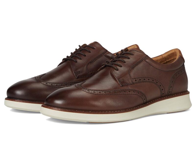 フローシャイム メンズ シューズ オックスフォード Florsheim Launch Wing Tip Oxford Brown ブラウン