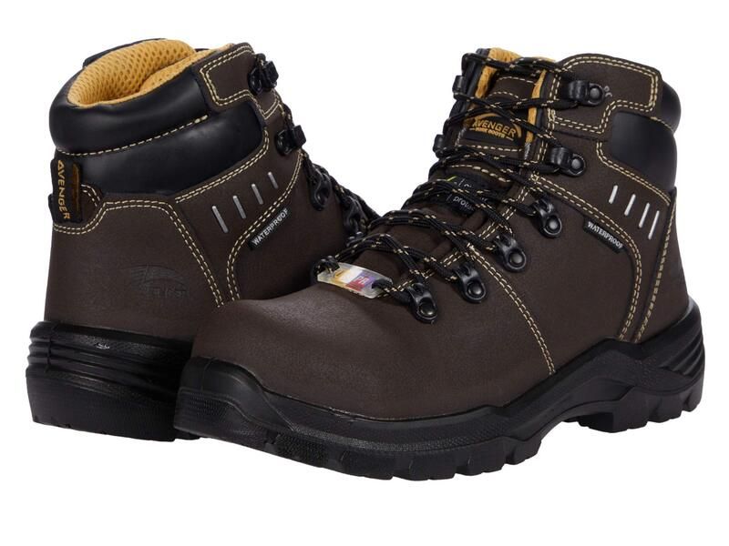 アヴェンジャー ワークブーツ レディース シューズ ブーツ・レインブーツ Avenger Work Boots Foundation CT Brown ブラウン
