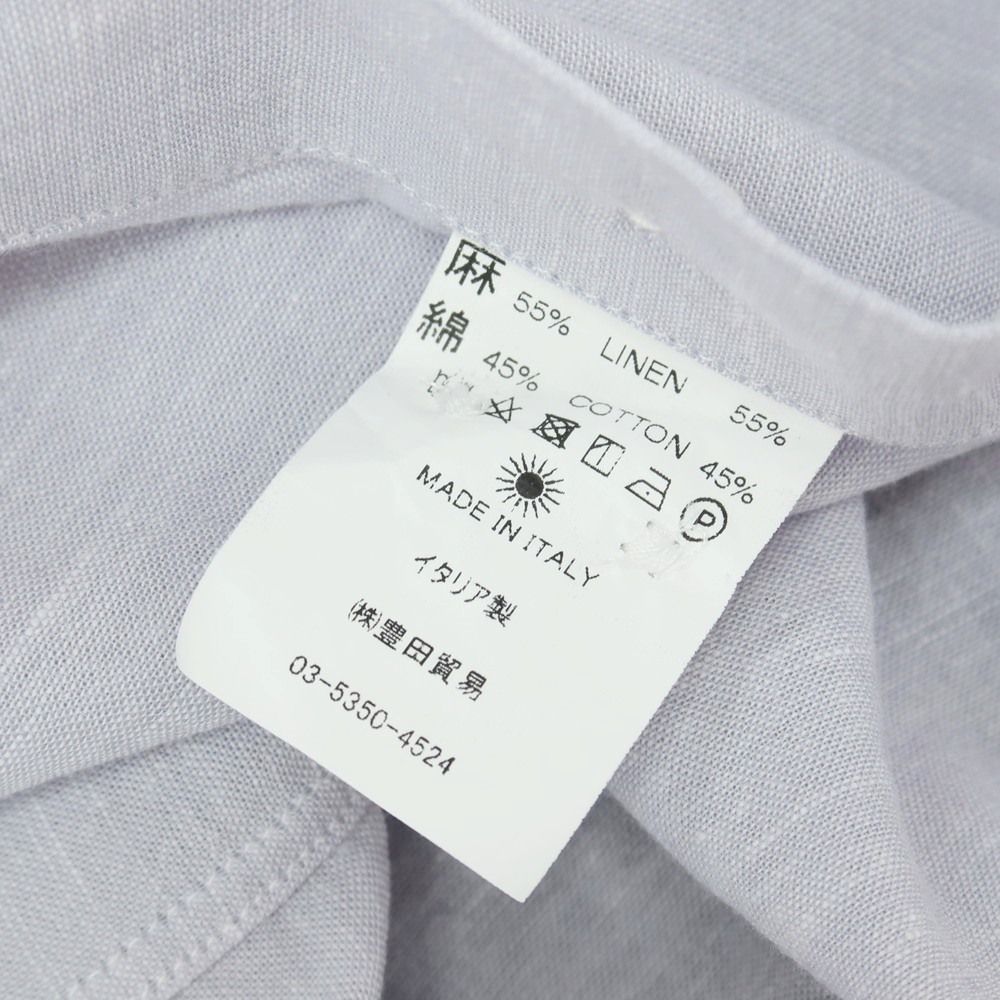 中古】ジャンネット giannetto リネンコットン ホリゾンタルカラー