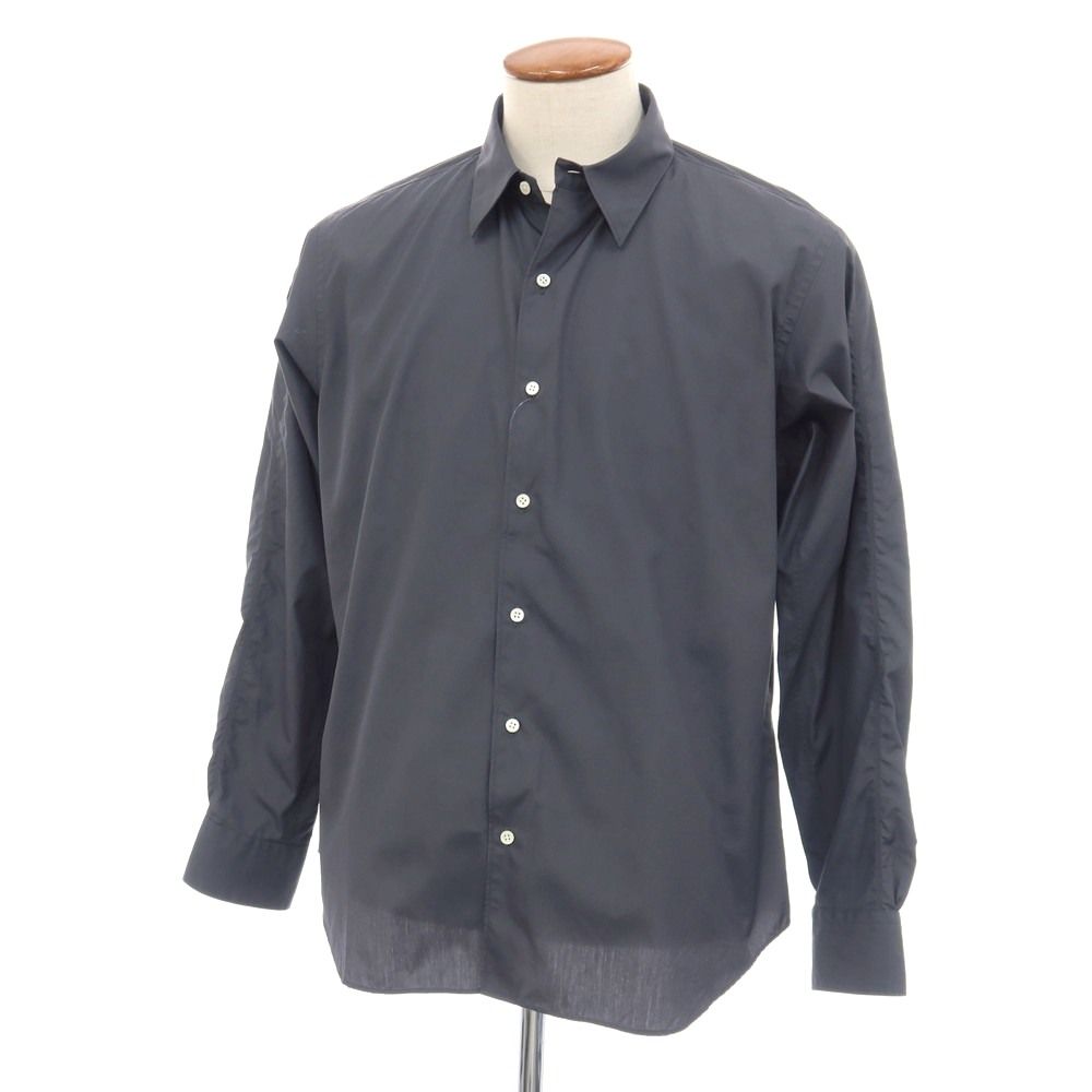 【中古】キムラ KIMURA コットン レギュラーカラー カジュアルシャツ ダークグレー【サイズ2】【メンズ】