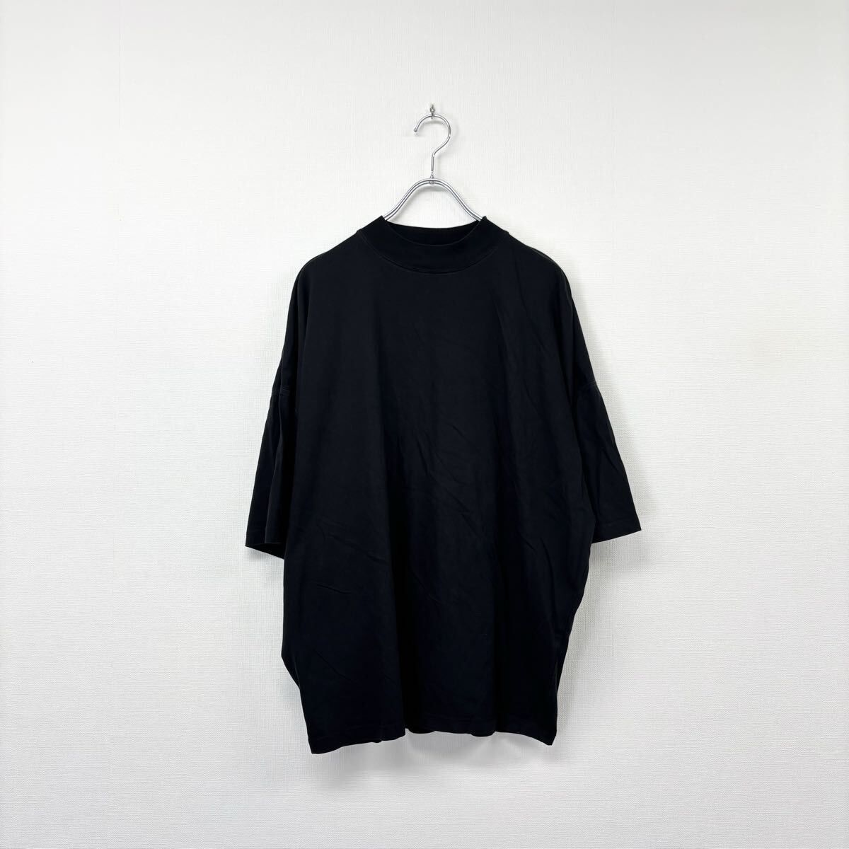 JIL SANDER ジルサンダー オーバーサイズ モックネック Tシャツ ブラック 系 サイズ M 807-0050 6,930円
