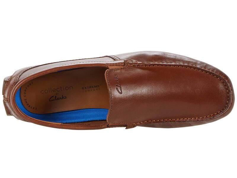 クラークス メンズ シューズ スリッポン・ローファー Clarks Markman Plain Dark Tan Leathe タン