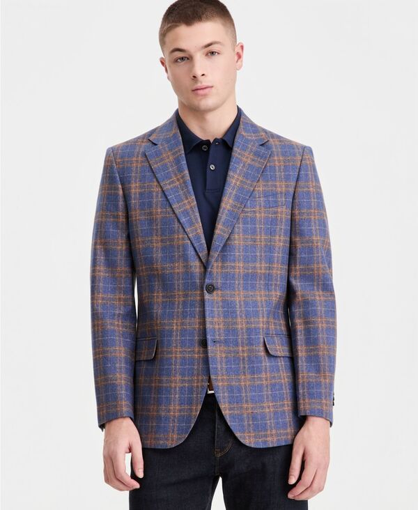ナウティカ メンズ アウター ジャケット・ブルゾン プリント コットン コート リネン Nautica Mens Cotton Linen Printed ModernFit Sport Coat B