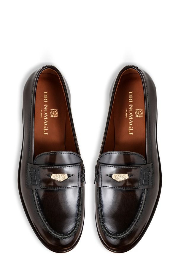 ブルーノマグリ レディース シューズ スリッポン・ローファー Bruno Magli Lola Penny Loafer Dark Brown ブラウン