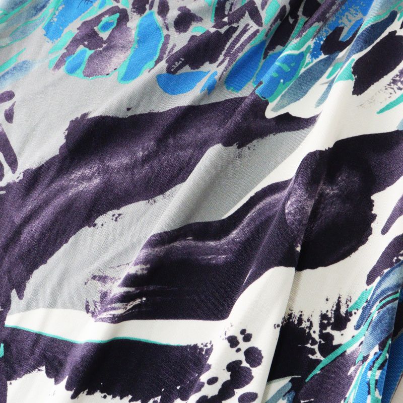 新タグ エミリオプッチ EMILIO PUCCI 総柄プリント シルクストレッチ