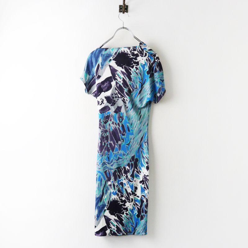 新タグ エミリオプッチ EMILIO PUCCI 総柄プリント シルクストレッチ