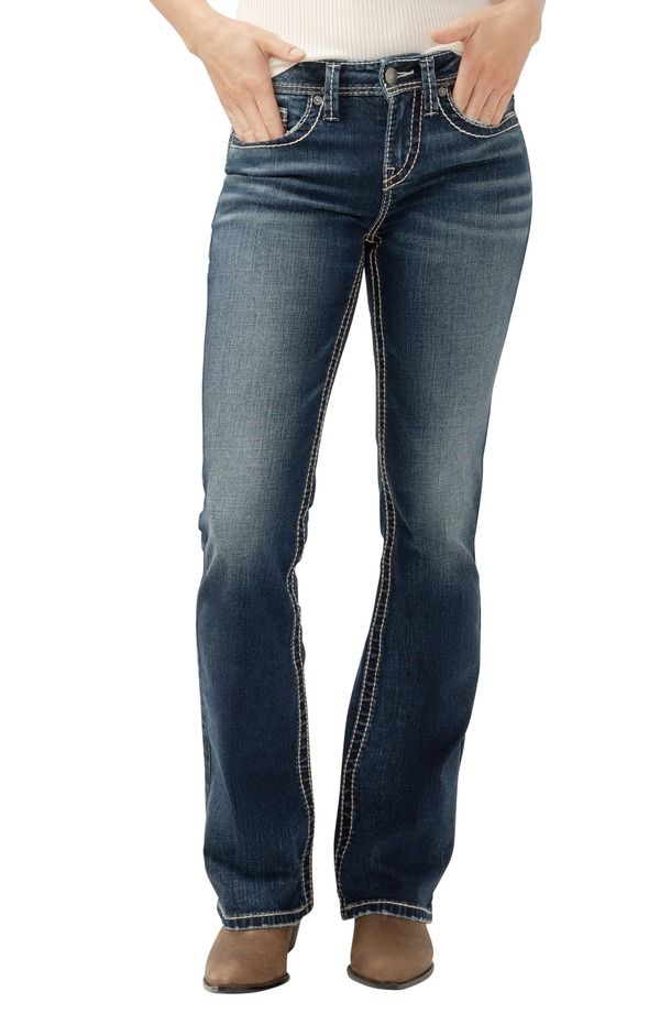 シルバー ジーンズ レディース シューズ ブーツ・レインブーツカット Silver Jeans Co Suki Bootcut Jeans Indigo インディゴ