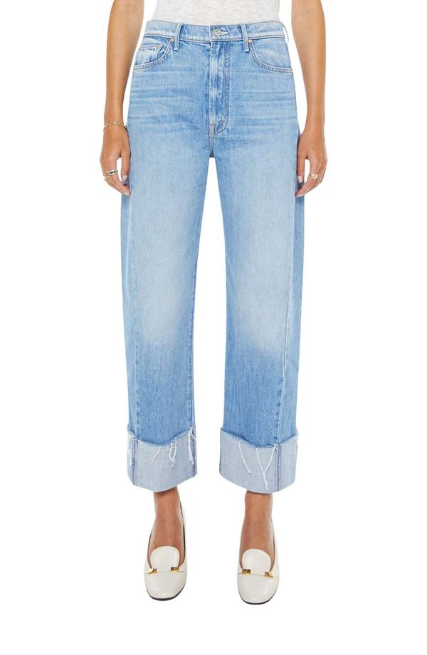 マザー レディース ボトムス デニムパンツ ハイウエスト アンクル ジーンズ MOTHER The HalfPipe Frayed High Waist Ankle Barrel Jeans Last