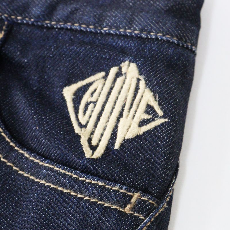 JPタグ VINTAGE CELINE​ セリーヌ ロゴ刺繍入り 微ストレッチ タイト