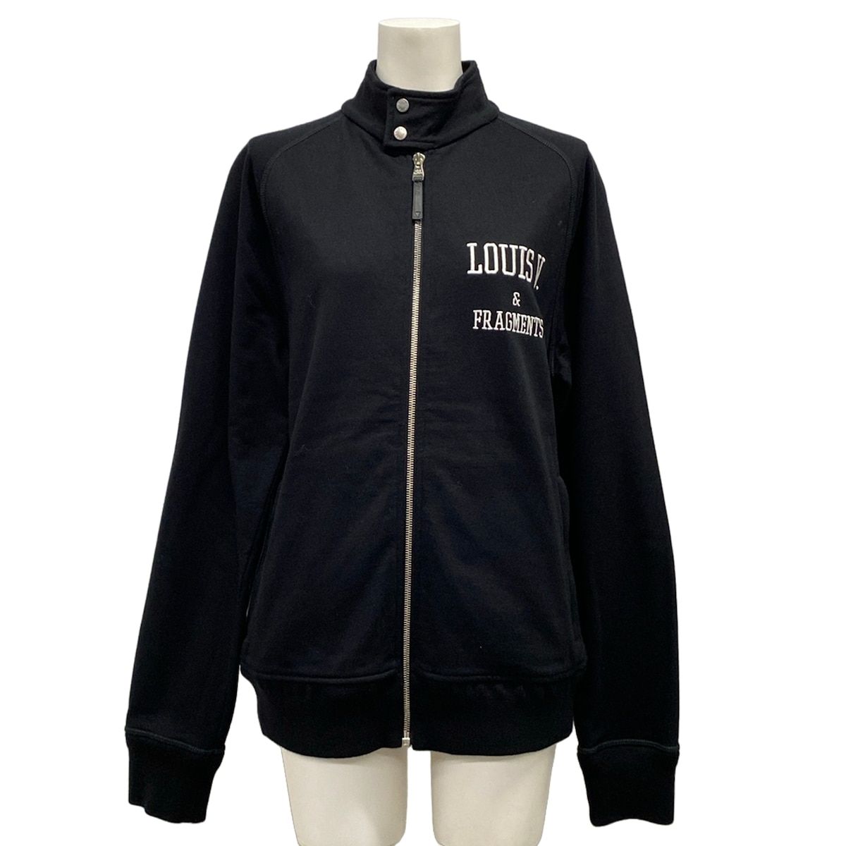 LOUIS VUITTON(ルイヴィトン) ブルゾン サイズS レディース - PM172M JIU HDY31W 黒×白 長袖/秋/春 コットン