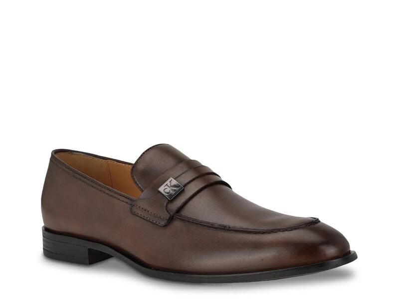 カルバンクライン メンズ シューズ スリッポン・ローファー Calvin KleinObexx Loafer Dark Brown ブラウン