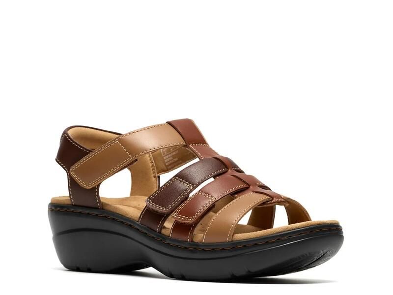 クラークス レディース シューズ サンダル ClarksMerliah Ruby Sandal Tan Leather タン