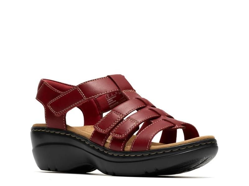 クラークス レディース シューズ サンダル ClarksMerliah Ruby Sandal Red Leather レッド