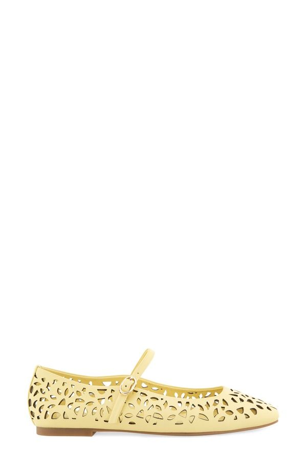 ケネスコール レディース シューズ サンダル Kenneth Cole Jasperforated Mary Jane Flat Butter Yellow イエロー