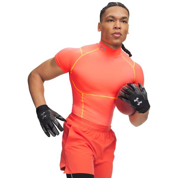 アンダーアーマー メンズ トップス シャツ モックネック Under Armour Mens HeatGear Elite Compression Mock Neck Shirt Electric T