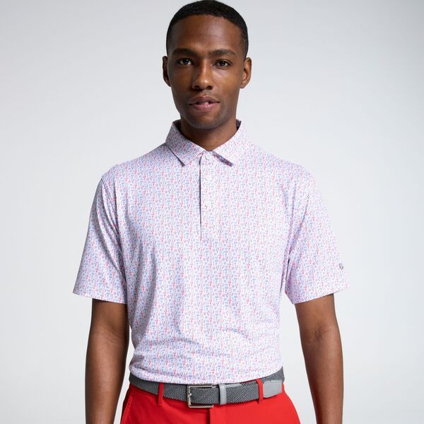ウォルターヘーゲン メンズ トップス ポロシャツ プリント Walter Hagen Mens Performance 11 Novelty Print Golf Polo BBQ And Brews