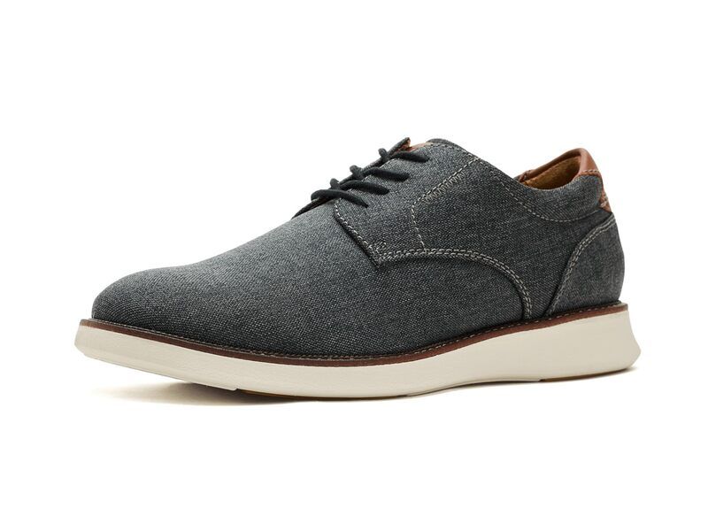フローシャイム メンズ シューズ オックスフォード Florsheim Launch Canvas Plain Toe Oxford Black ブラック