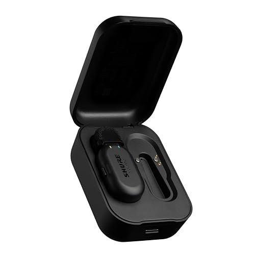 Shure ワイヤレスピンマイク MoveMic One クリップオン・ワイヤレスマイクロホン MV-ONE-J-Z6 : 小型ピンマイク 8.2g 1台 iPhone&Android スマホ用 プロ仕様 Bluetooth 8時間連続使用 自動ペアリング I 26,390円
