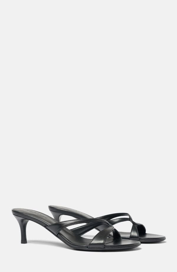 スカロッソ レディース シューズ ヒール サンダル SCAROSSO Pauli Sandals Black Calf ブラック