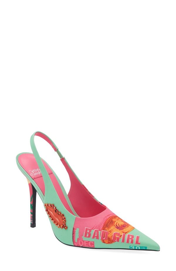 ジェフリー キャンベル レディース シューズ パンプス Jeffrey Campbell Surpasslingback Pointed Toe Pump Green Bad Girl Combo グ