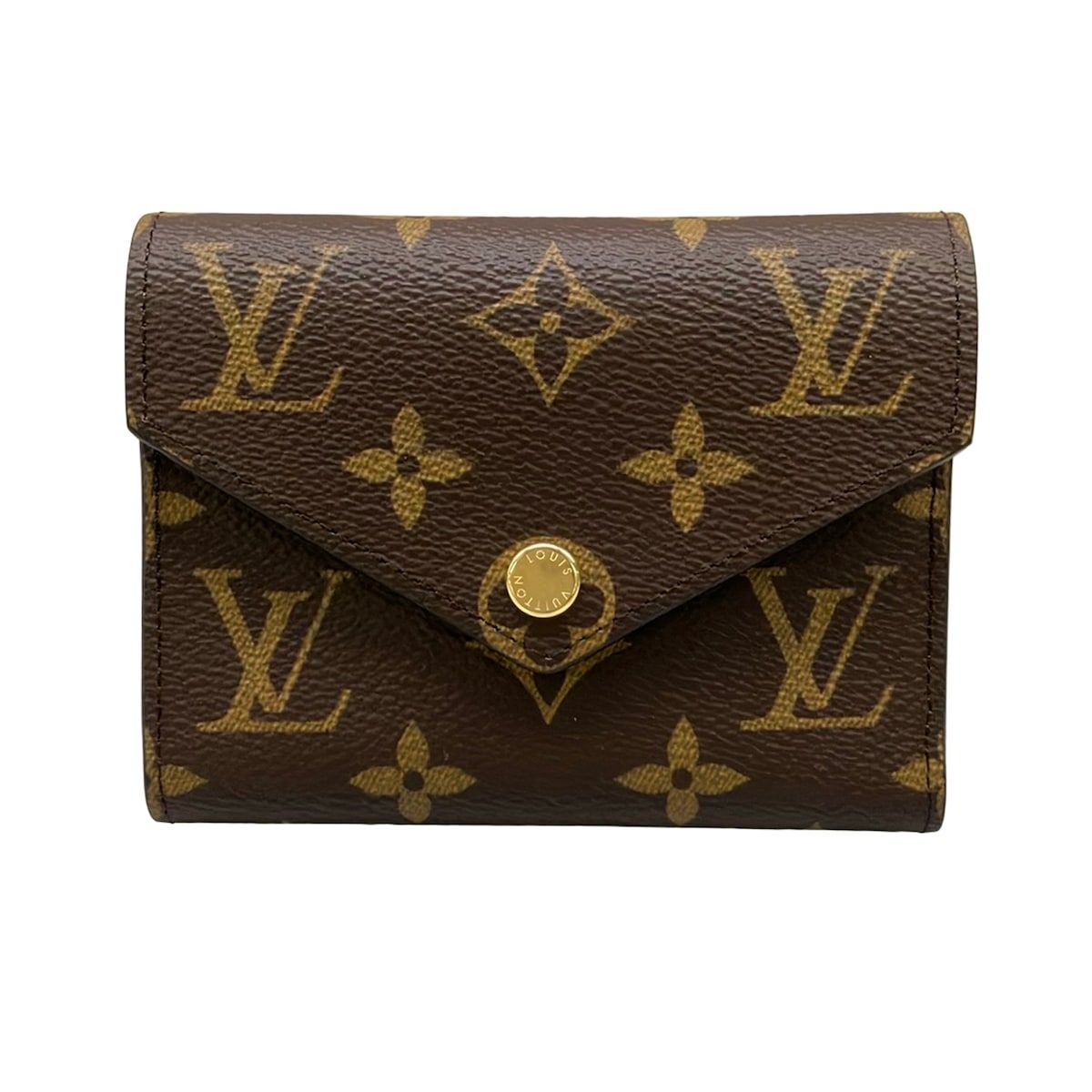 LOUIS VUITTON(ルイヴィトン) 3つ折り財布 モノグラム新品同様 ポルトフォイユヴィクトリーヌ M62360 ローズ・バレリーヌ