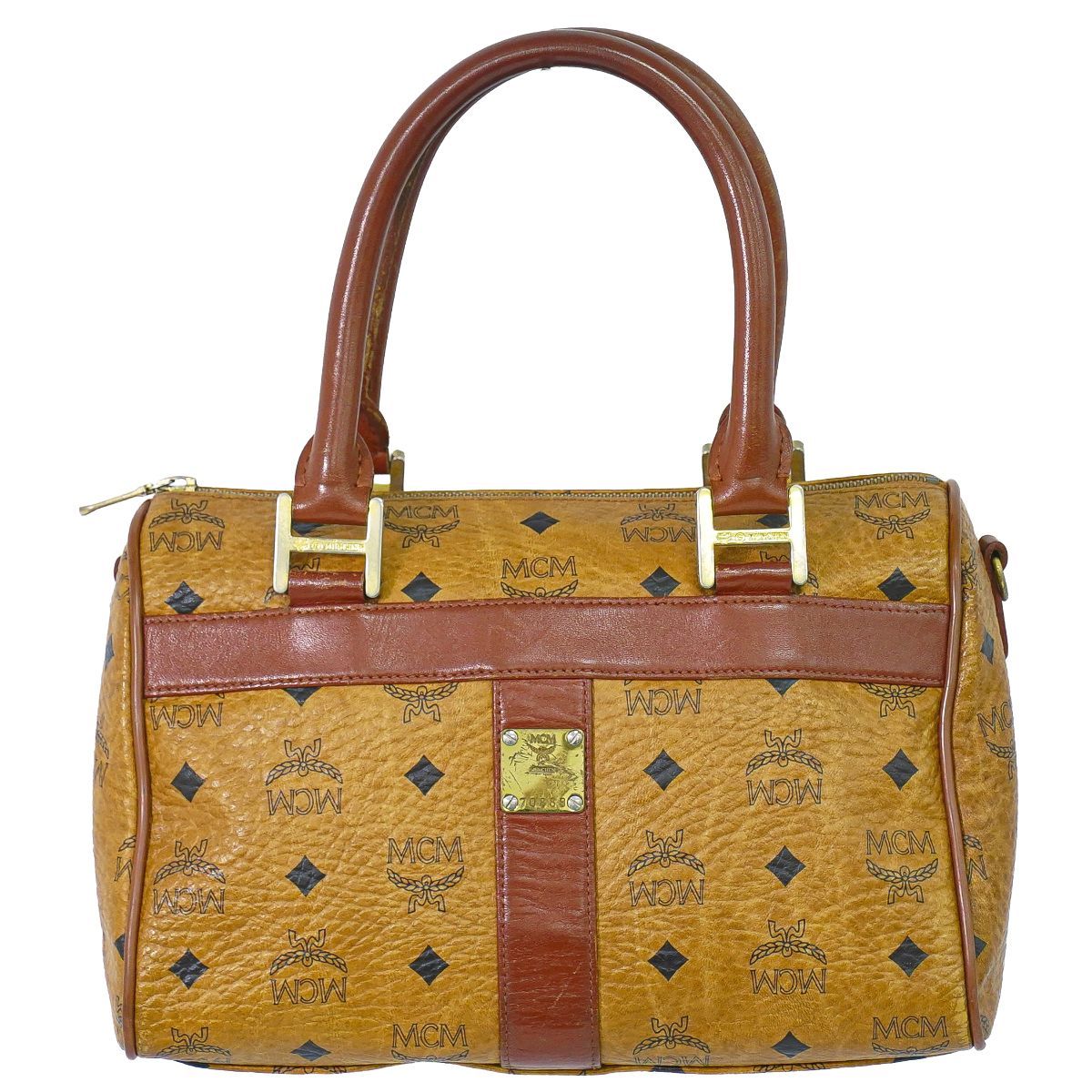 本物 エムシーエム MCM ヴィセトス ミニ ボストンバッグ ハンドバッグ 