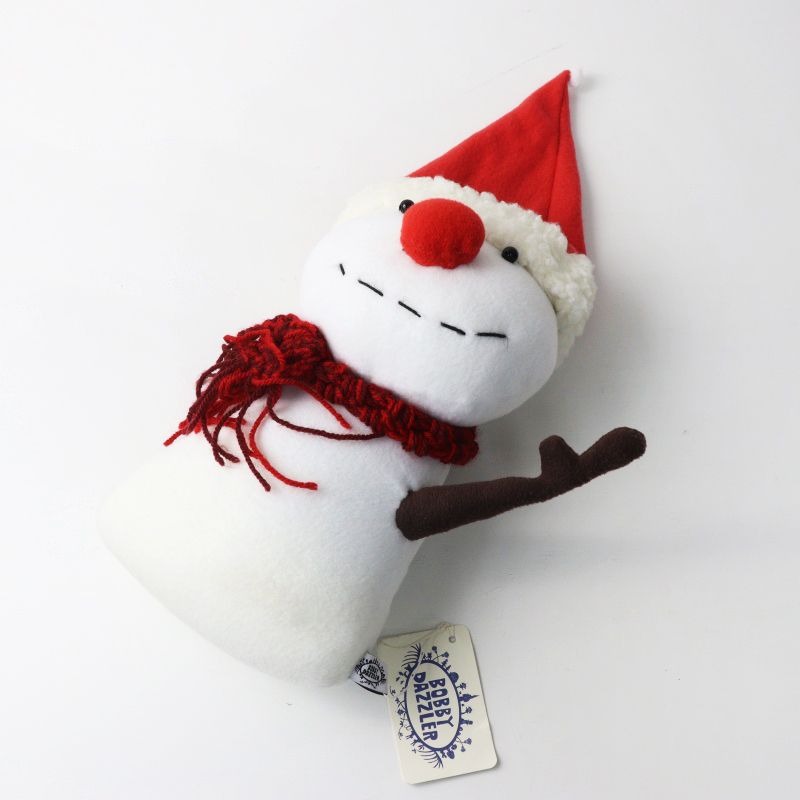 BOBBY DAZZLER ボビーダズラー　雪だるま　スノーマン　ぬいぐるみ ボビーダズラー BOBBY DAZZLER 雪だるま ぬいぐるみ＼ホワイト 一点物
