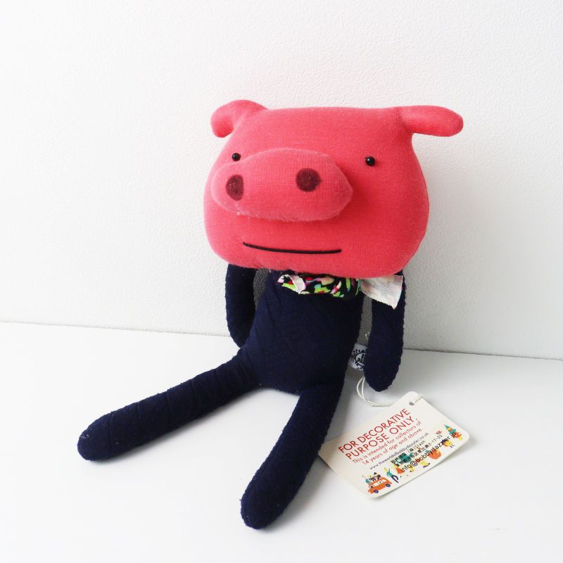 ボビーダズラー BOBBY DAZZLER ブタ ぬいぐるみ＼ピンク ネイビー 一点