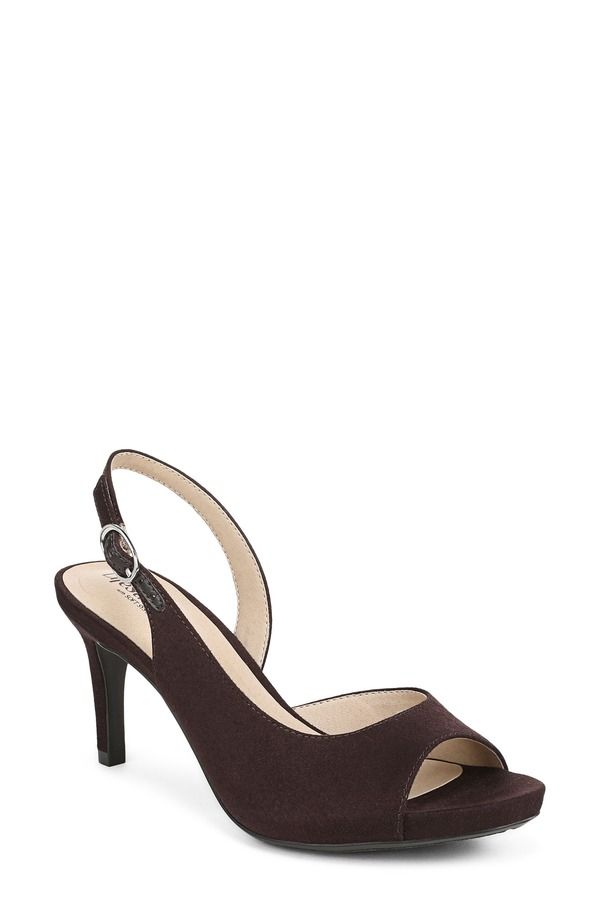 ライフストライド レディース シューズ ヒール プラットフォーム サンダル LifeStride Teller Slingback Half dOrsay Platform Sandal Dark C