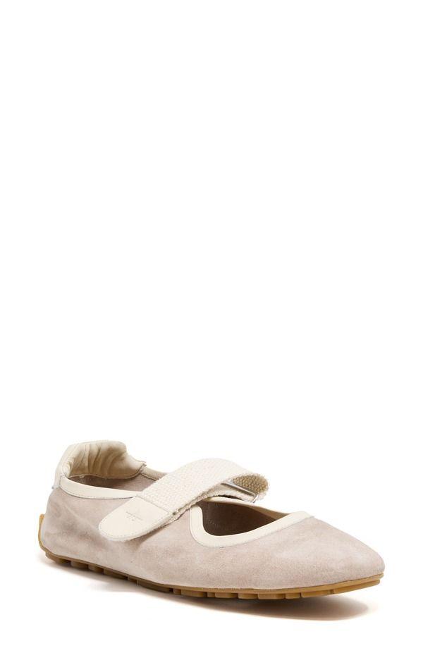 アクアタリア レディース シューズ パンプス Aquatalia Quero Wateresistant Mary Jane Flat Warm Grey Suede グレー