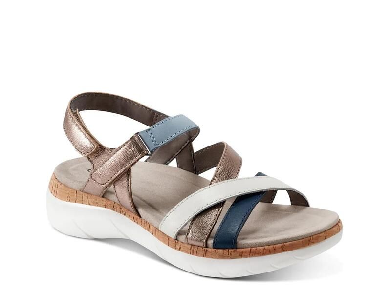 アース レディース シューズ サンダル EarthRosie Sandal NavyWhite ホワイト