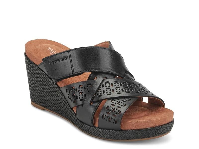 ロックポート レディース シューズ サンダル RockportBritta Wedge Sandal Black ブラック