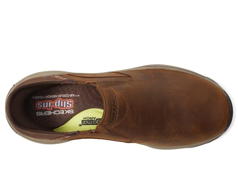 スケッチャーズ メンズ シューズ スニーカー SKECHERS Craster Lanigan Hands Free SlipIns Dark Brown ブラウン