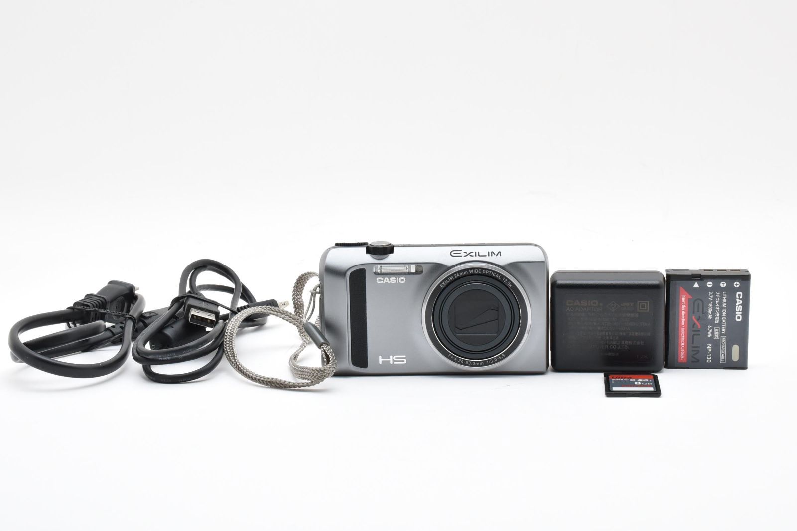 カシオ Casio Exilim EX-ZR400 (シルバー）コンパクトデジタルカメラ E3016