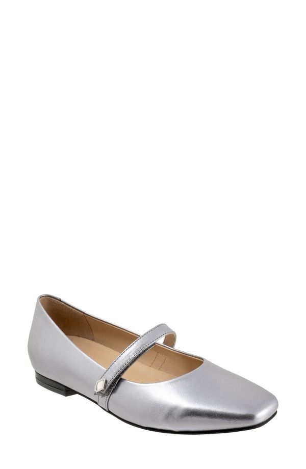 トロッターズ レディース シューズ パンプス Trotters Hazel Mary Jane Flat Multiple Widths Available Pewter ピューター