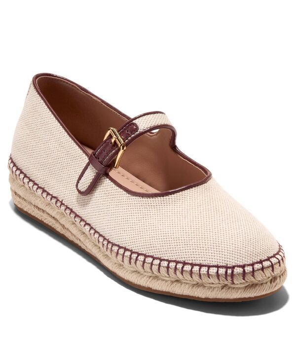コールハーン レディース シューズ パンプス Cole Haan Womens Cloudfeel Asbury Mary Jane Flats Natural Canvas