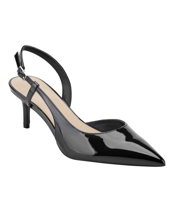 マークフィッシャー レディース シューズ パンプス ヒール Marc Fisher Womens Caya Slingbackitten Heel Pumps Black Patent ブラック