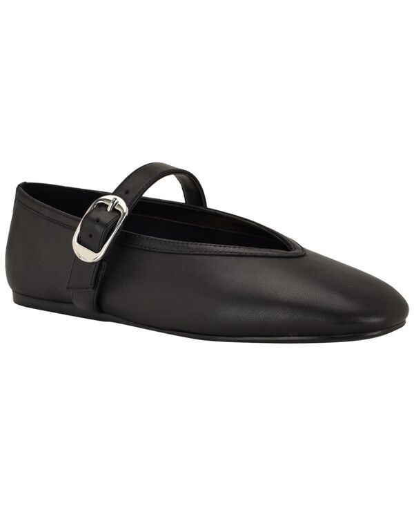 ナインウェスト レディース シューズ パンプス Nine West Womens Vancee Mary Jane Ballet Flats Black Leather ブラック