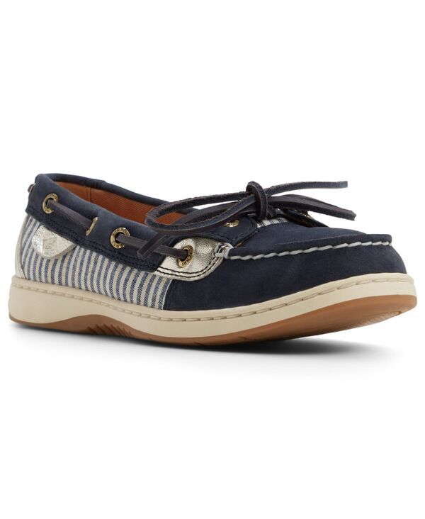 スペリー レディース シューズ パンプス Sperry Womens Angelfish Round Toe Boat Shoes Navy Stripe ネイビー