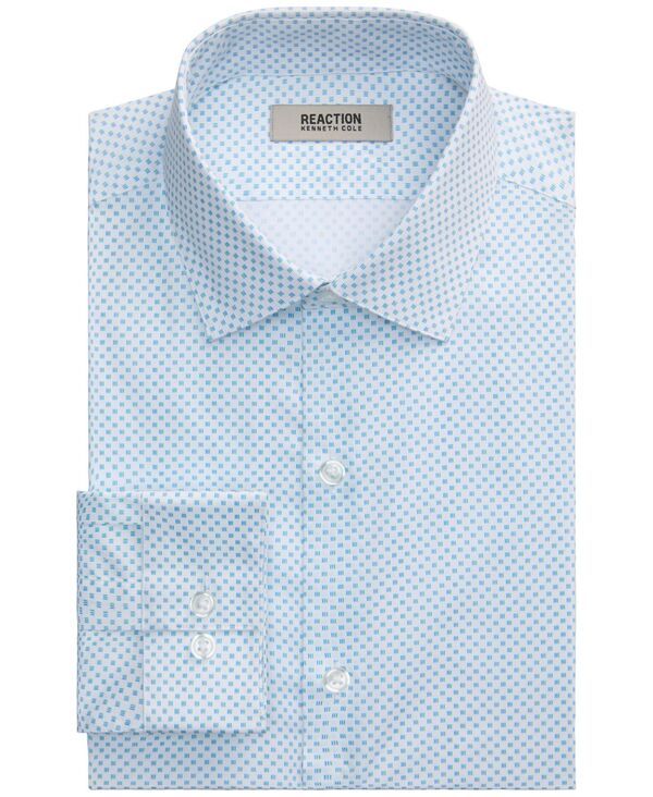 ケネスコール メンズ トップス シャツ Kenneth Cole Reaction Mens TechniCole Stretch SlimFit Dresshirt White Multi ホワイト