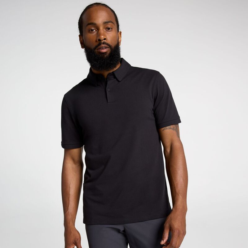 ヴァースト メンズ トップス ポロシャツ VRST Menshort Sleeve Piping Club Polo Pure Black ブラック 8,174円