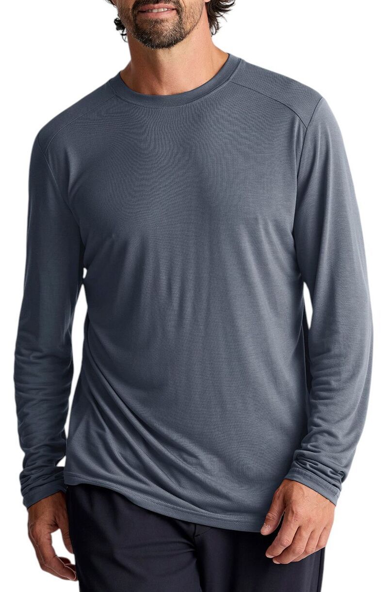 フリー フライ メンズ トップス Tシャツ Free Fly Mens Bamboo Lightweight Long Sleeve TShirt Storm Cloud