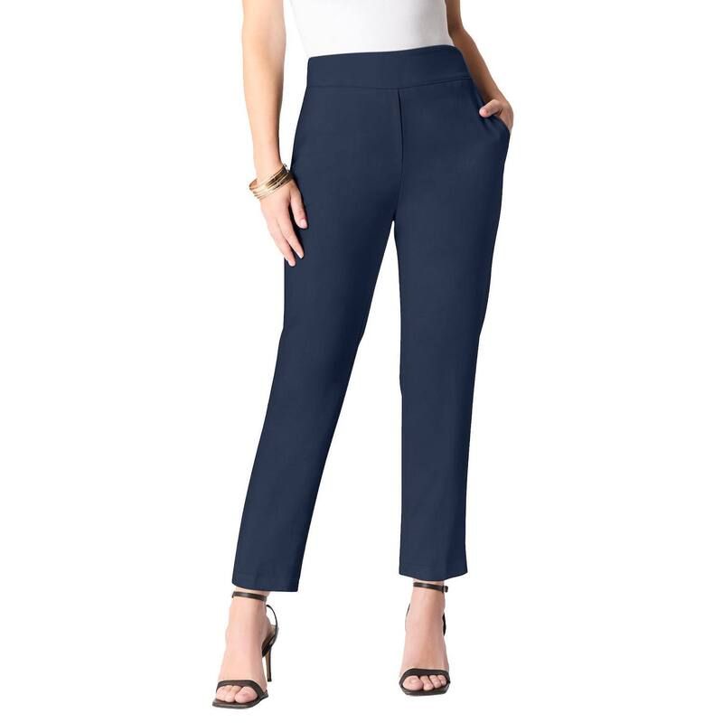 ロアマンズ レディース ボトムス カジュアルパンツ ストレート プラスサイズ アンクル Roamans Womens Plusize BiStretch Straight Leg Ankle Pant 15,251円