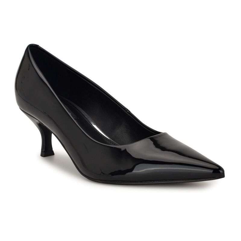 ナインウェスト レディース シューズ パンプス Nine West Sisko Womens Pointy Toe SlipOn Dress Pumps Black Patent ブラック