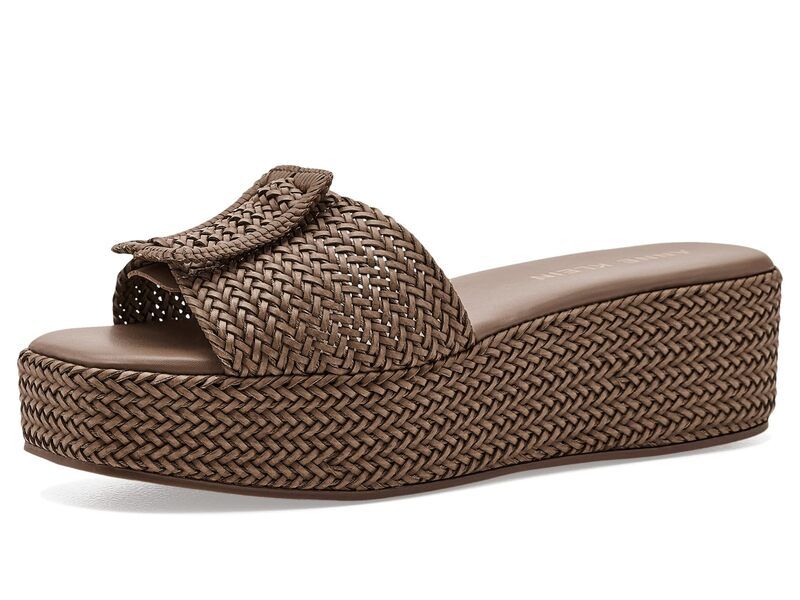アンクライン レディース シューズ サンダル Anne Klein Lanai Brown Raffia ブラウン