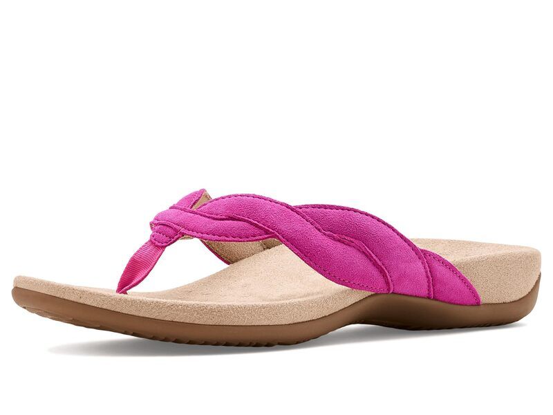 バイオニック レディース シューズ サンダル Vionic Bella Braid Thong Sandals Rose Violet Sue バイオレット