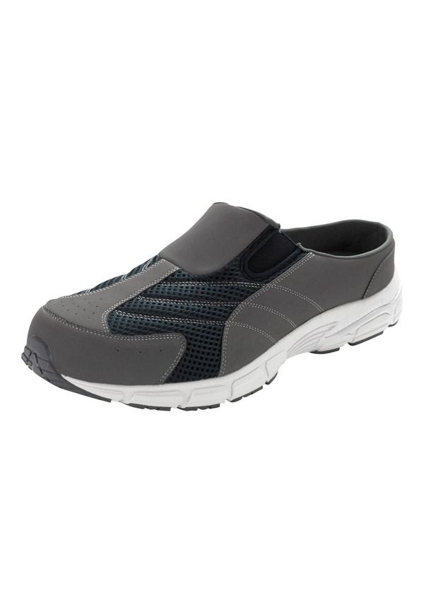 キングサイズ メンズ シューズ サンダル KingSize SlipOn Swim Slides Grey Midnighteal グレー