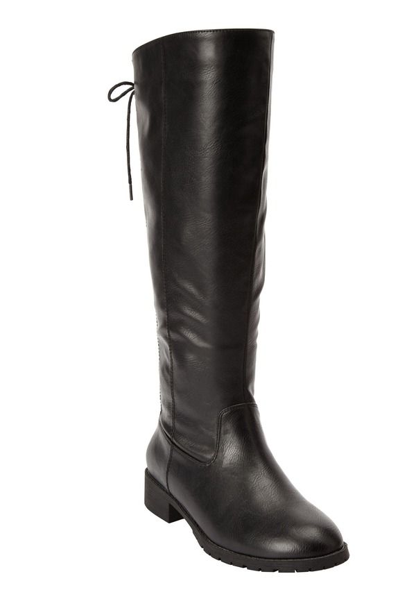 コンフォートビュー レディース シューズ ブーツ・レインブーツ Comfortview The Charleston Wide Calf Boot Black ブラック